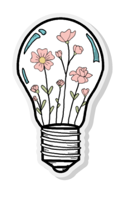 Poppy Flower Light Bulb Sticker