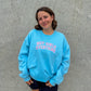 Hot Girls Overthink Embroidered Crewneck