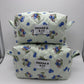 Mint Blueberry Quilted Makeup Bag