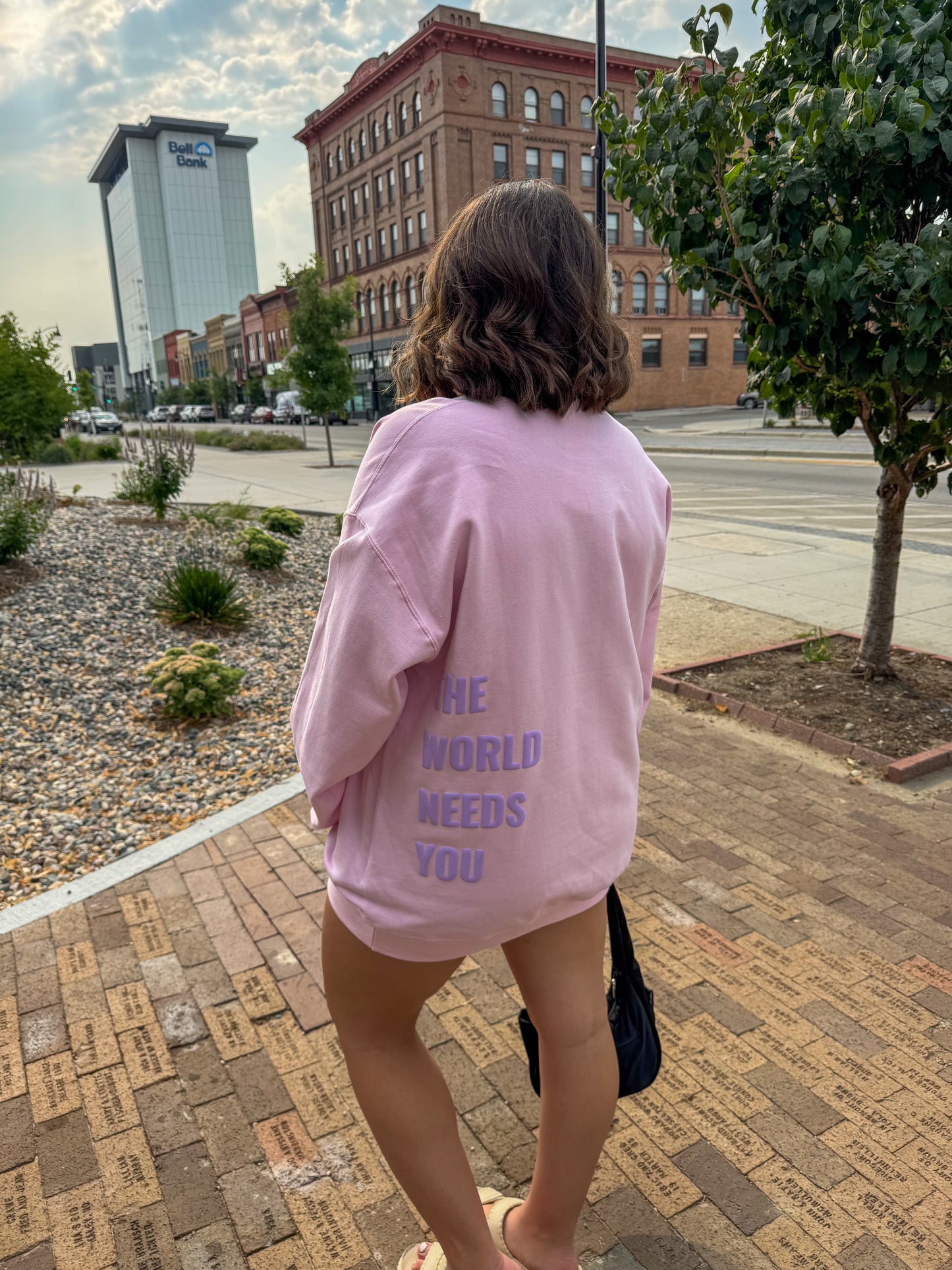 I Need You Puff Ink Crewneck