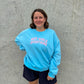 Hot Girls Overthink Embroidered Crewneck