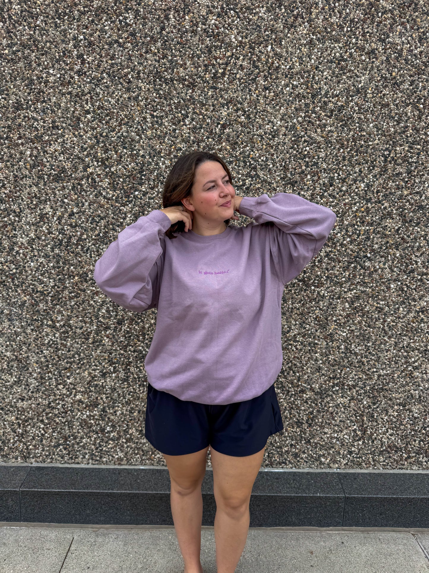It Gets Better Embroidered Paragon Midweight Crewneck