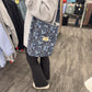 Blue Floral Tote Bag