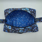 Blue Floral Quilted Pouch