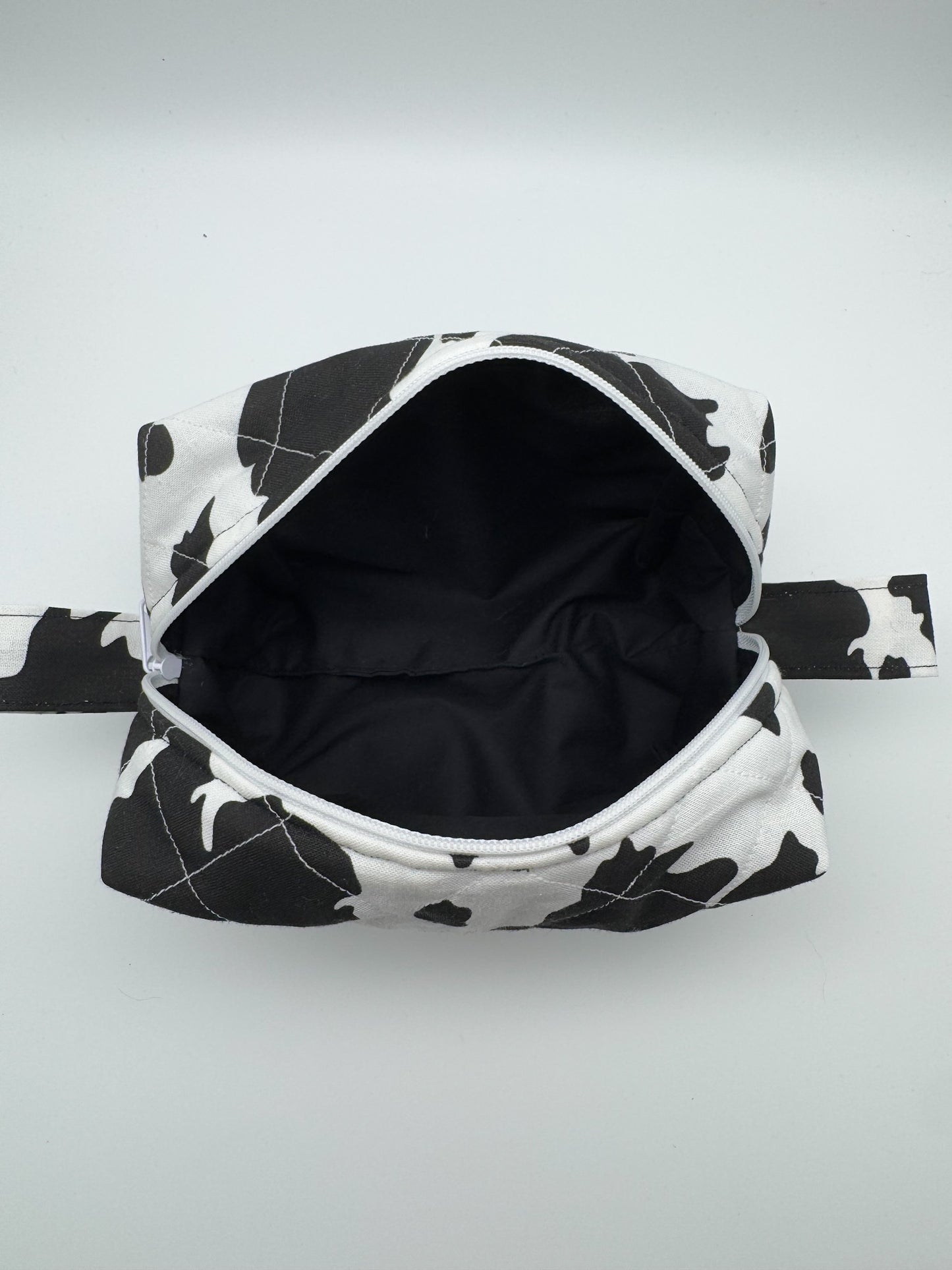 Cow Print Quilted Pouch