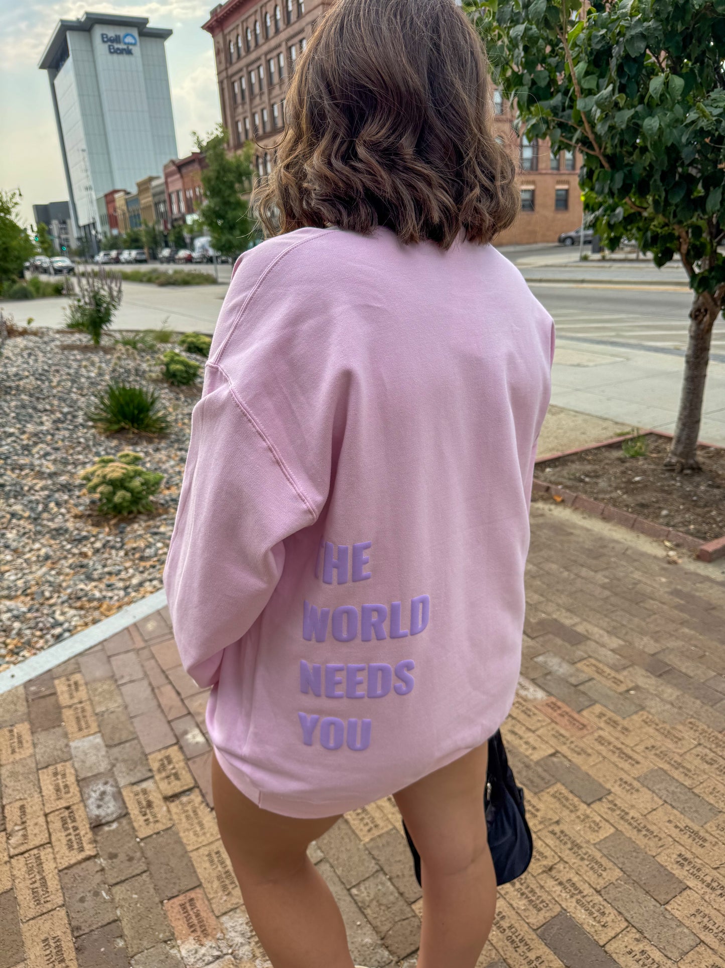 I Need You Puff Ink Crewneck