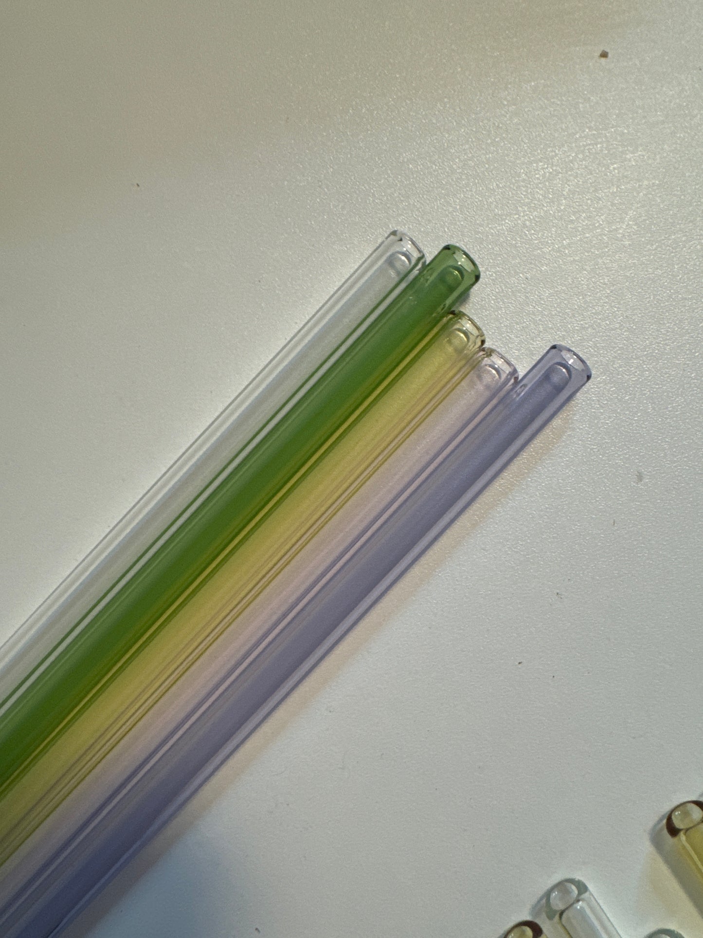 Colorful Straight Glass Straw