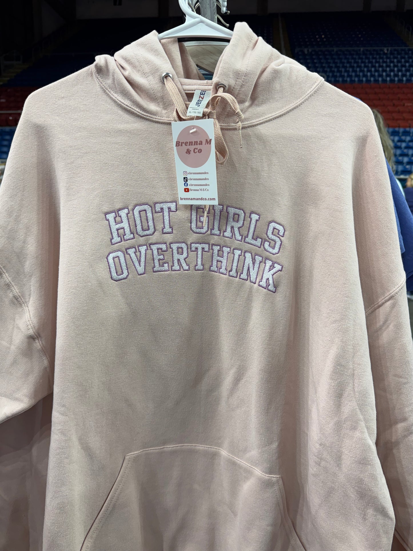 Hot Girls Overthink Pink Hoodie