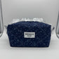 Dainty Blue Quilted Makeup Bag