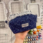 Dainty Blue Quilted Makeup Bag