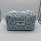 Rosey Meadow Quilted Makeup Bag