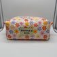 Vibrant Floral Quilted Pouch