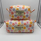Vibrant Floral Quilted Pouch