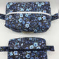 Blue Floral Quilted Pouch