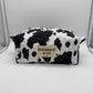 Cow Print Quilted Pouch