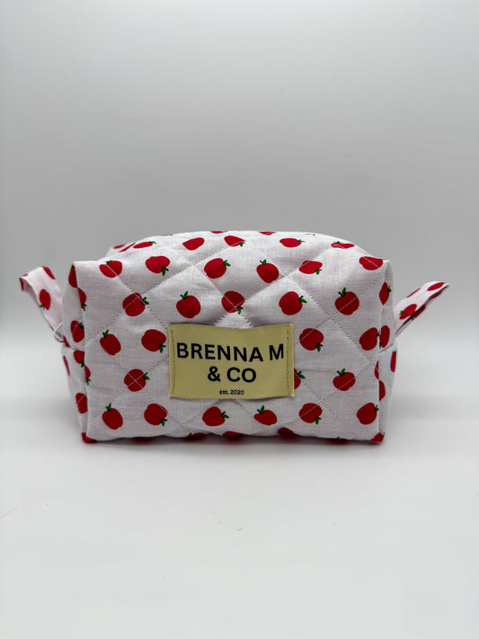 Apple Quilted Pouch