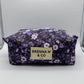 Purple Floral Quilted Pouch