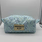 Blue Butterfly Quilted Pouch
