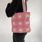 Pink Starburst Crochet Bag
