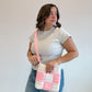 Crochet Pink Checkered Bag