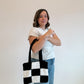 Crochet Big Checkered Bag