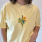 Poppy Flower Embroidered T-shirt