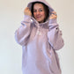 Lilac You Are Meant To Be Here Puff Ink Hoodie