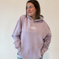 Lilac You Are Meant To Be Here Puff Ink Hoodie