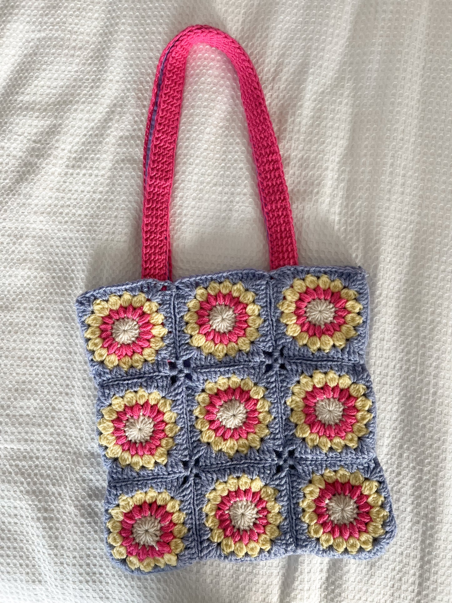 Lavender Sunshine Crochet Bag