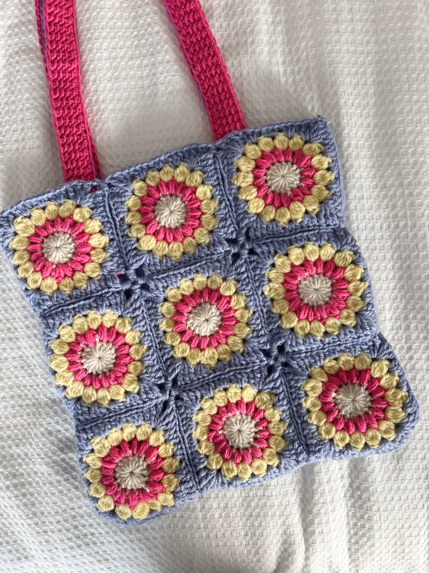 Lavender Sunshine Crochet Bag