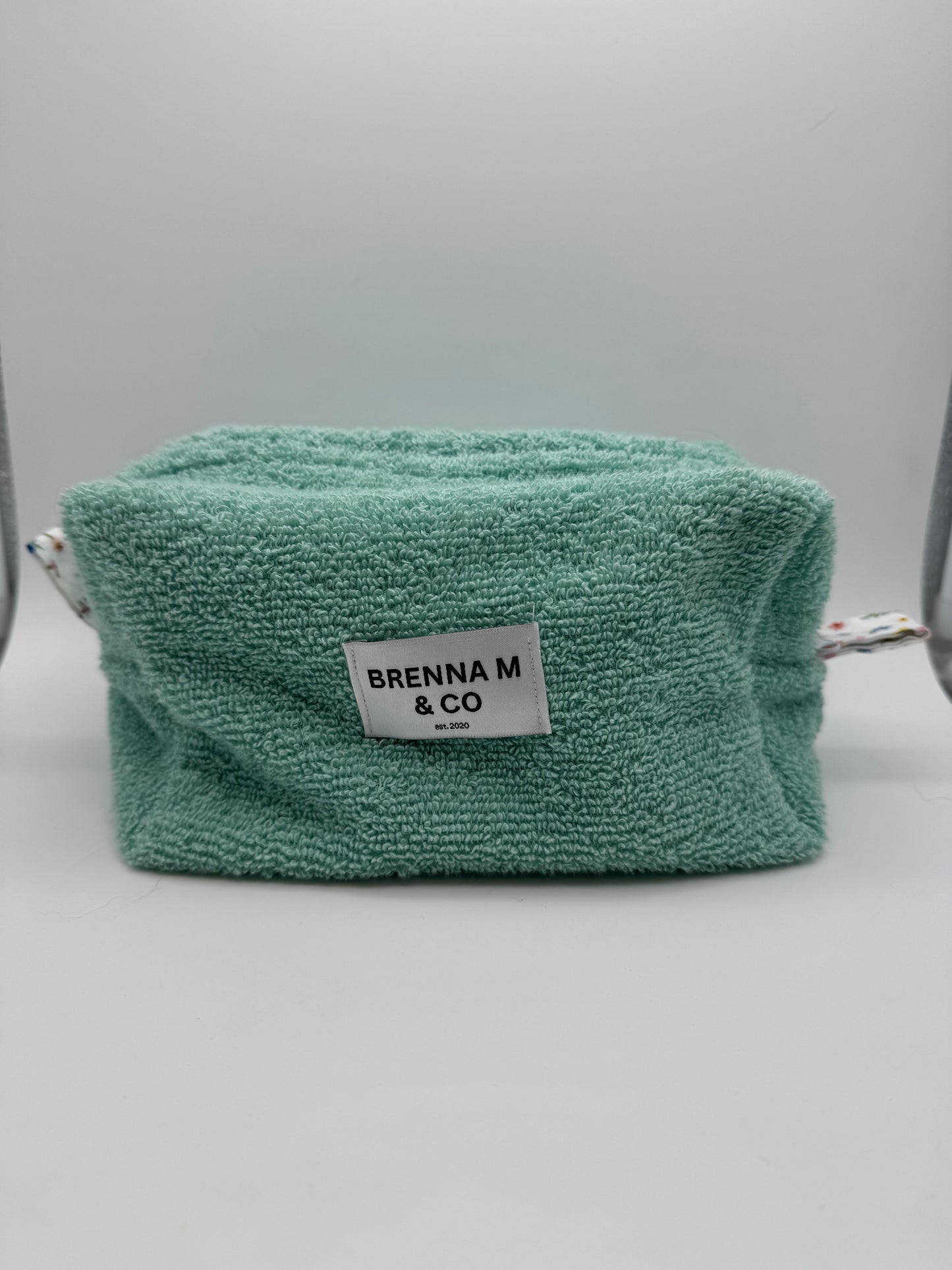 Teal Towel Makeup Bag