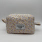 Flower Petals Quilted Makeup Bag