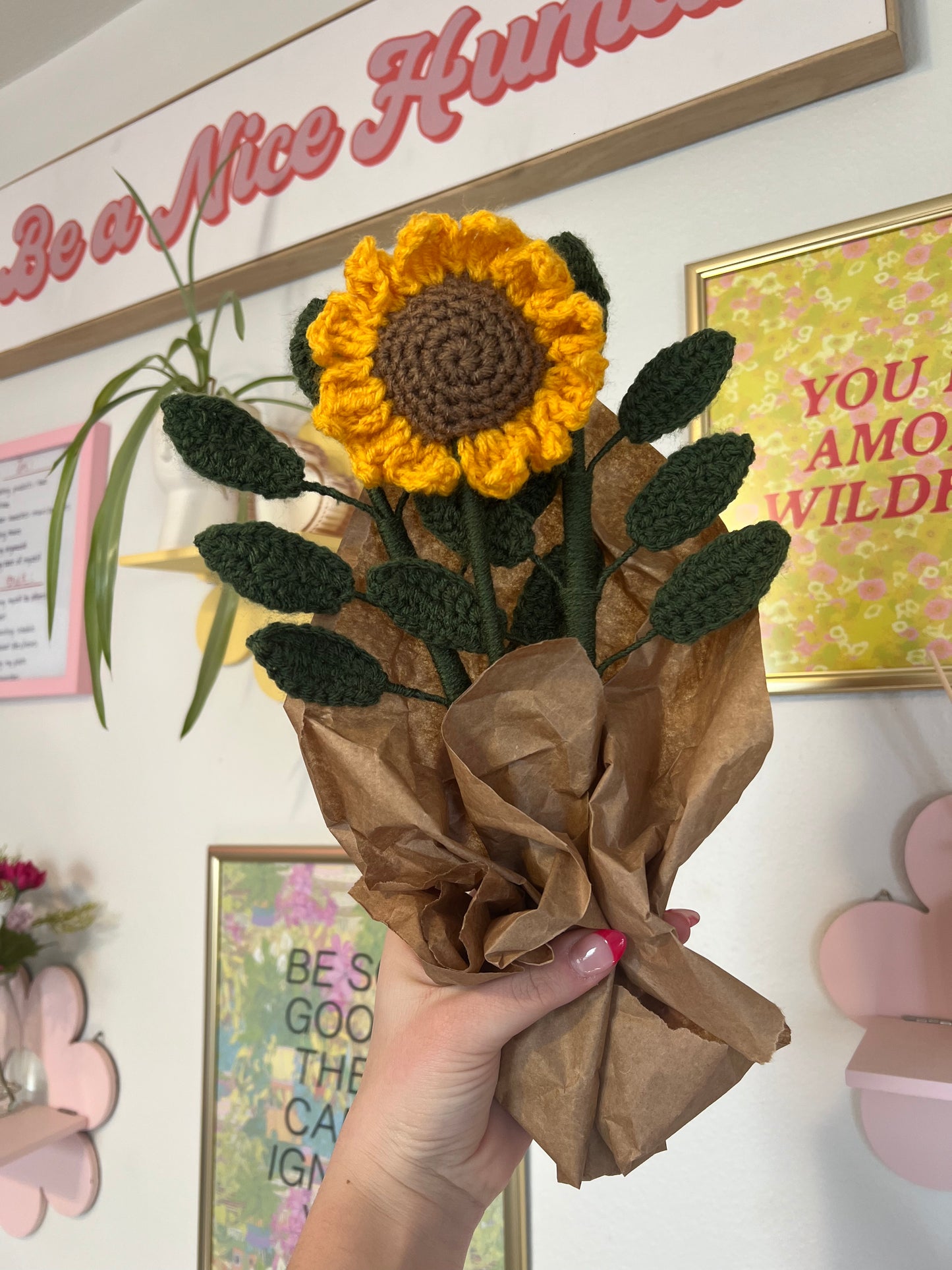 Crochet Sunflower Flower