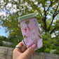 Ditsy Strawberry Slim Can Sleeve