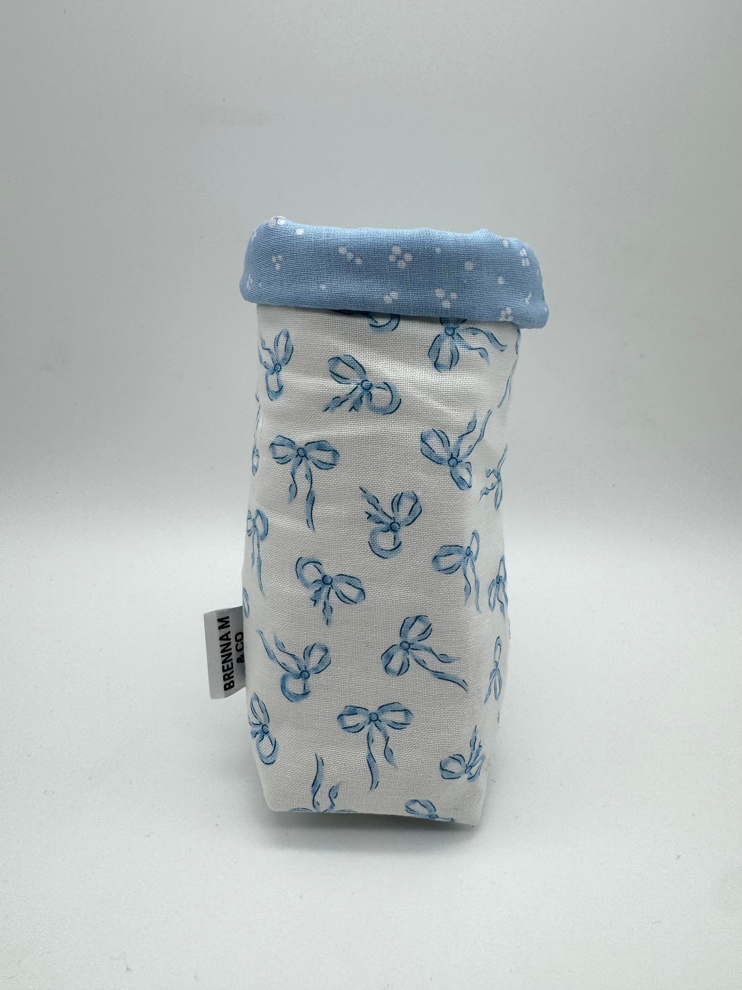 Blue Mini Bow Slim Can Sleeve