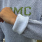 Salt & Pepper Embroidered BMC Crewneck