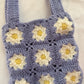 Mini Purple Daisy Crochet Bag