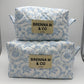 Vintage Blue Quilted Pouch