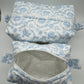 Vintage Blue Quilted Pouch