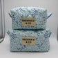 Blue Butterfly Quilted Pouch