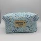 Blue Butterfly Quilted Pouch
