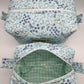 Blue Butterfly Quilted Pouch