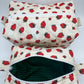 Strawberries & Cream Quilted Pouch