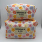 Vibrant Floral Quilted Pouch