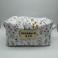Wildflower Quilted Makeup Bag