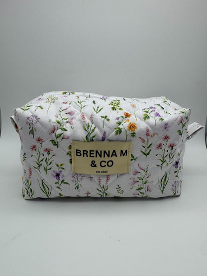 Wildflower Quilted Pouch