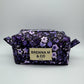 Purple Floral Quilted Pouch