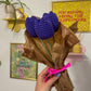 Crochet Dark Purple Tulip Flower