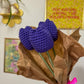 Crochet Dark Purple Tulip Flower