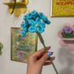 Crochet Blue Forget Me Not Flower